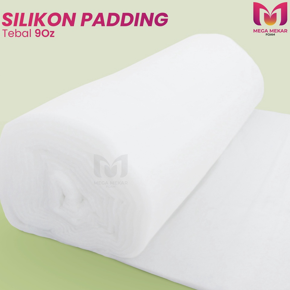 Terkini Grosir SilikonDacron Lembaran Padding Grade A lebar 24 CM Tebal 9Oz Meteran Sangat Empuk dan