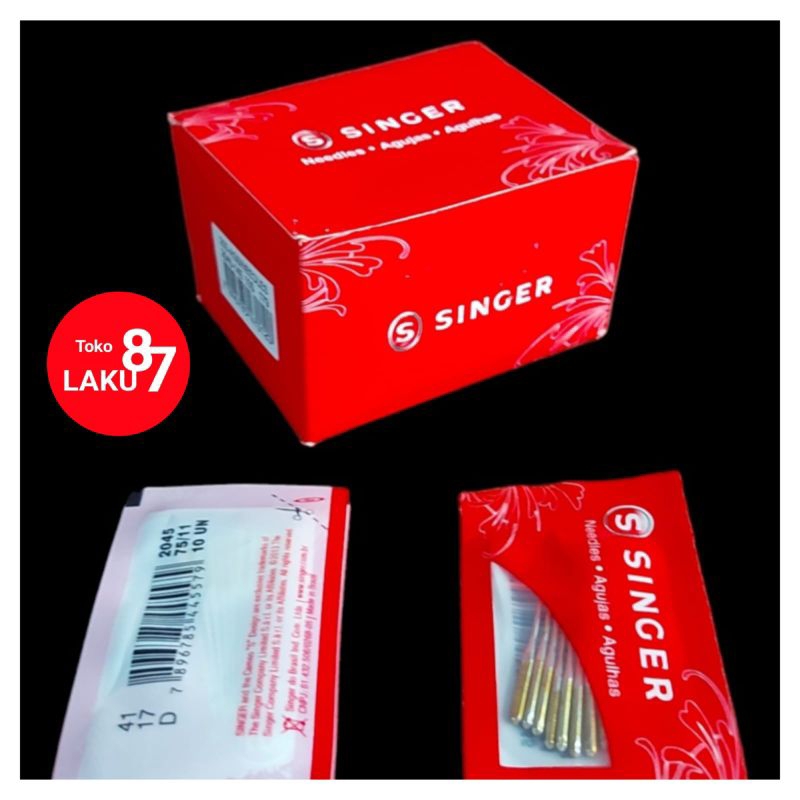 Jarum Jahit kaos / spandex , jersey Singer Gold tip