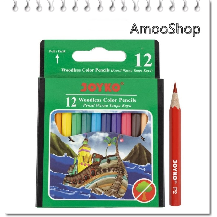 

Joyko Pensil Warna 12 Warna Pensil Pewarna Murah Joyko CP-107