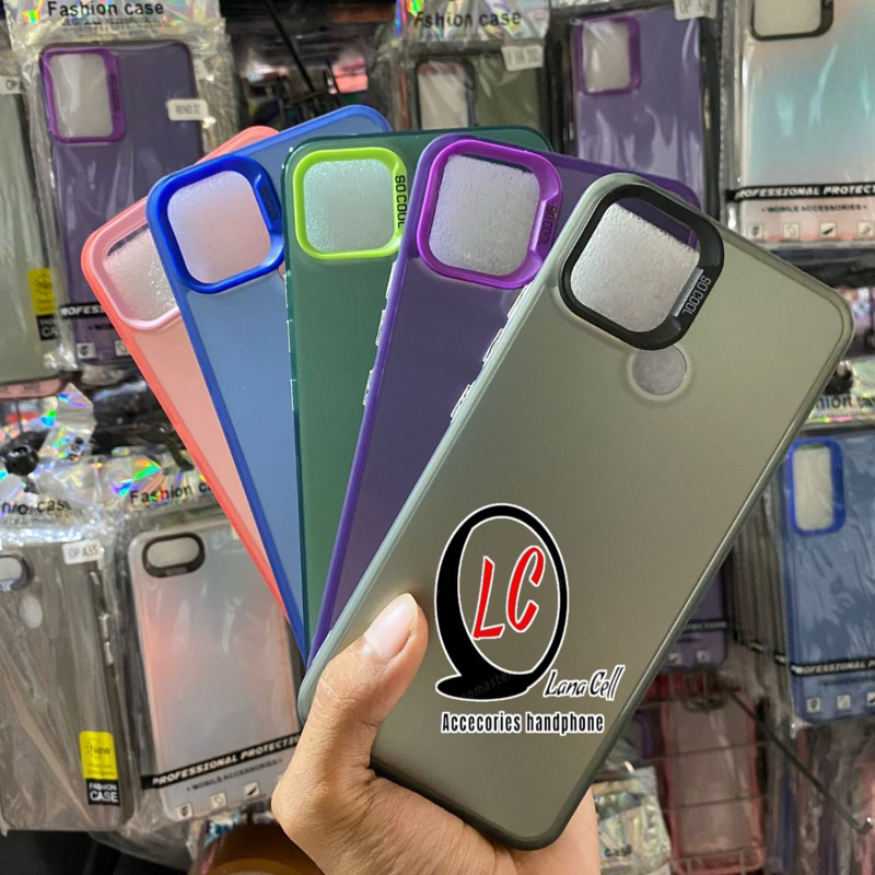 SOFT CASE IMD HYBRID REALME C21 / C21Y / C25Y COLOUR PLATE HOLOGRAM POLOS FULL COVER