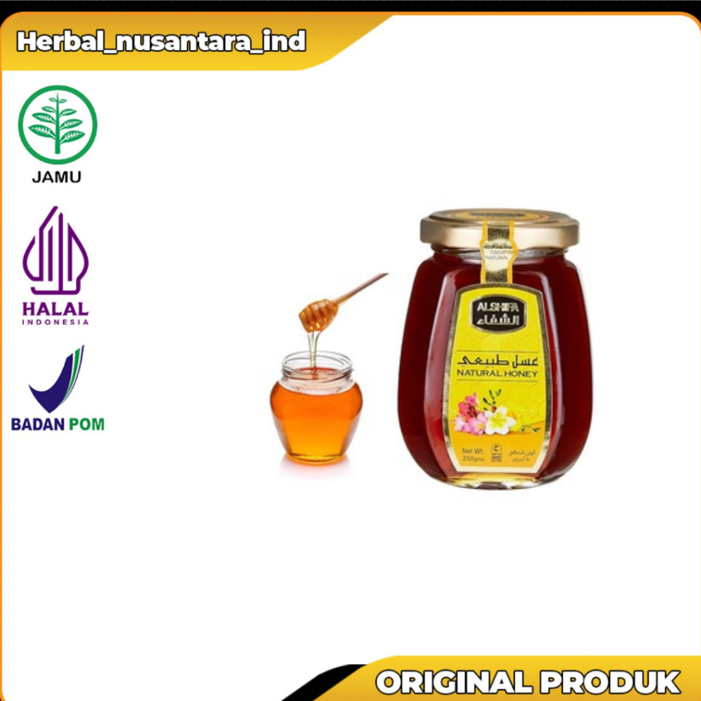 

MADU AL SHIFA NATURAL HONEY 250 GR MURAH MADU MURNI ALSHIFA ASLI ORIGINAL ARAB SAUDI ASLI ORIGINAL