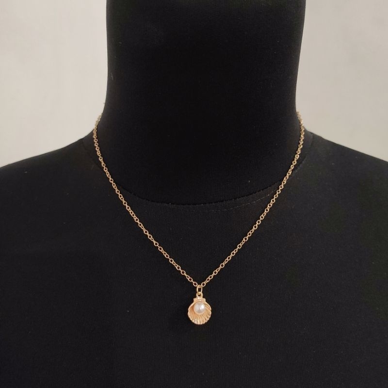 Kalung Kerang Gold Kalung Elegan Kalung Cantik Kalung Simple Kalung Korean Style Necklace VO