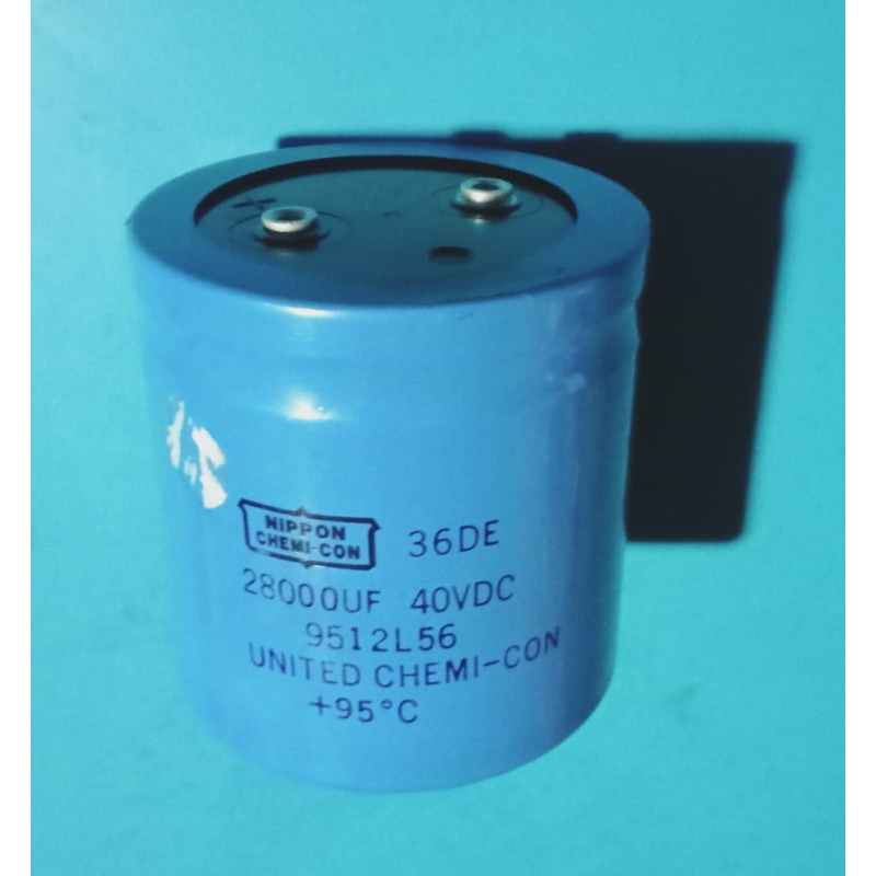 ELCO 40VDC 28000UF T 8CM D 5CM BEKAS