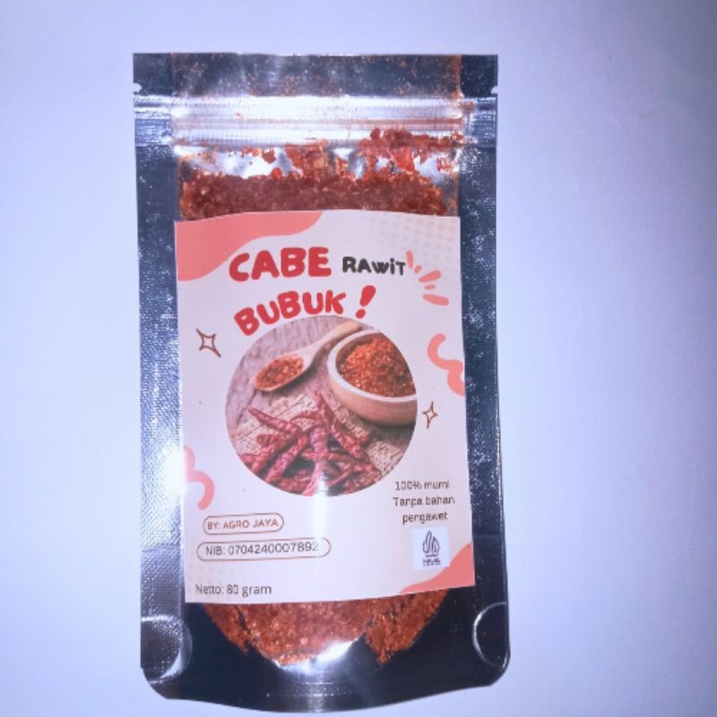 

Cabe rawit Bubuk kasar 80 gram