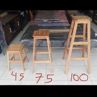 bangku kayu tinggi 45 70 100