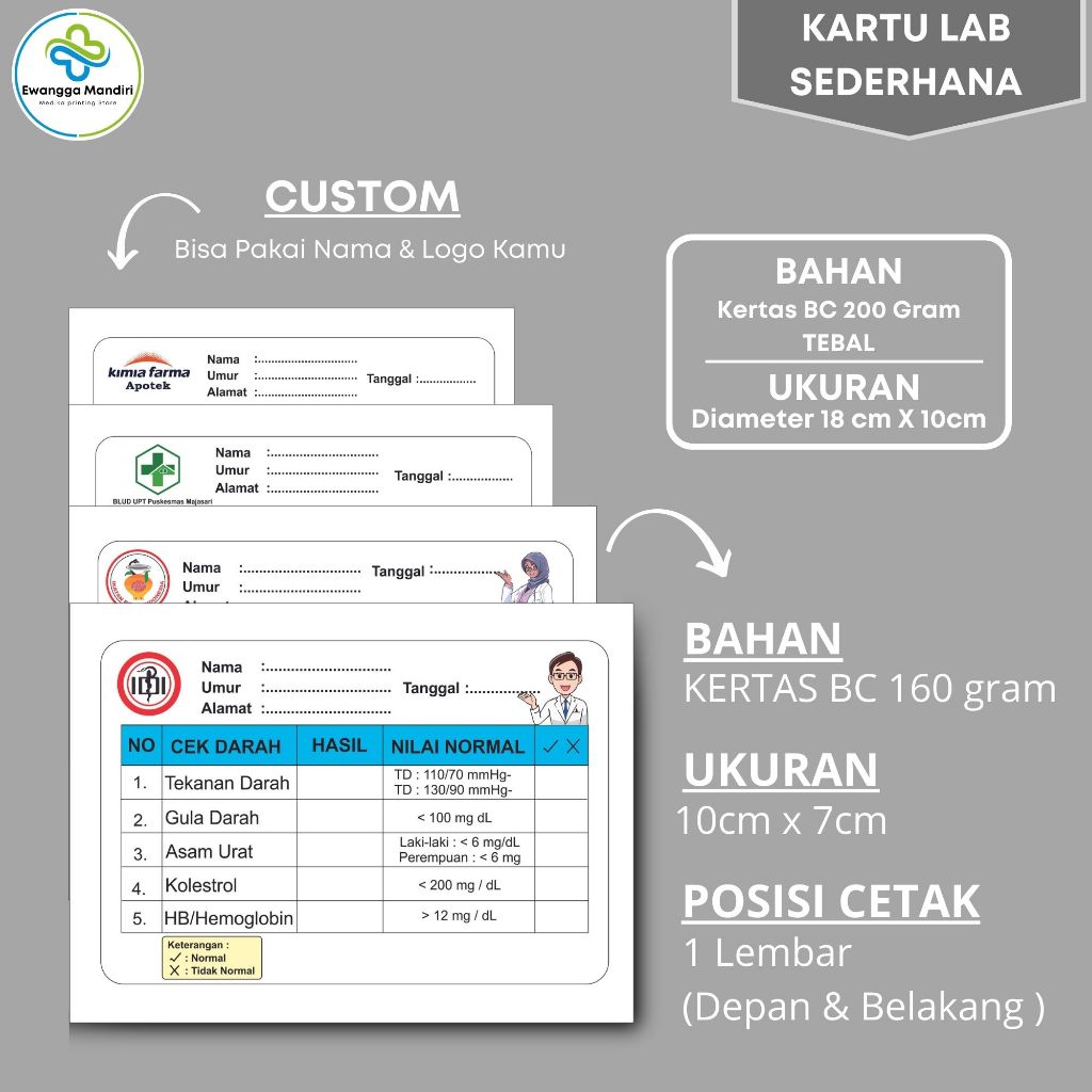

Kartu Lab Sederhana