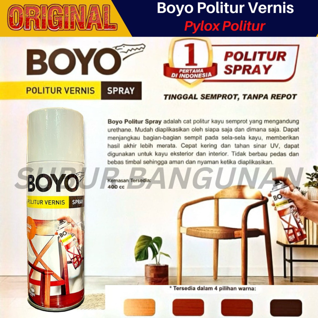 AVIAN BOYO POLITUR SPRAY POLITUR SEMPROT POLITUR BOYO SEMPROT 400CC