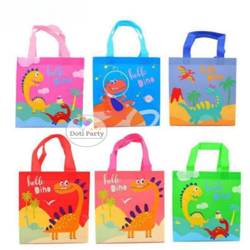 

Tas Souvernir Ulang Tahun / Goodie Bag / Tas Ulang Tahun Dinosaurus - S