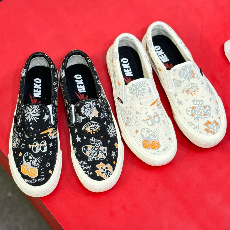 Sepatu Sneakers Aeko Byd Slip On Pria Wanita