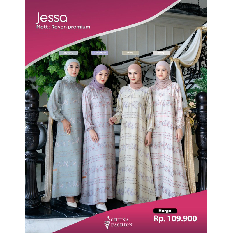 Ghiina Fashion - Dress / Gamis Wanita / Jessa Dress Ghiina Fashion