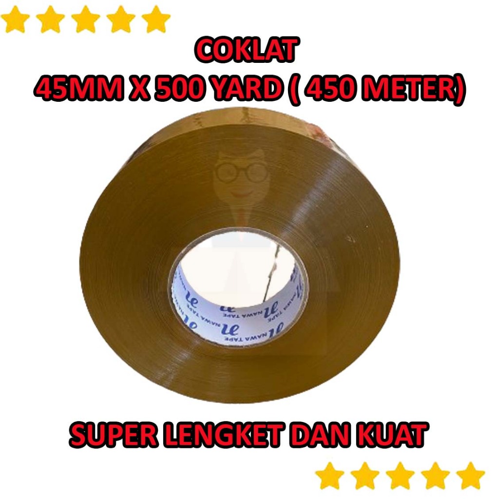 

LAKBAN COKLAT 45MM X 500 YARD (450 METER) LAKBAN JUMBO 45MM X 500 YARD LAKBAN COKLAT JUMBO LAKBAN BESAR
