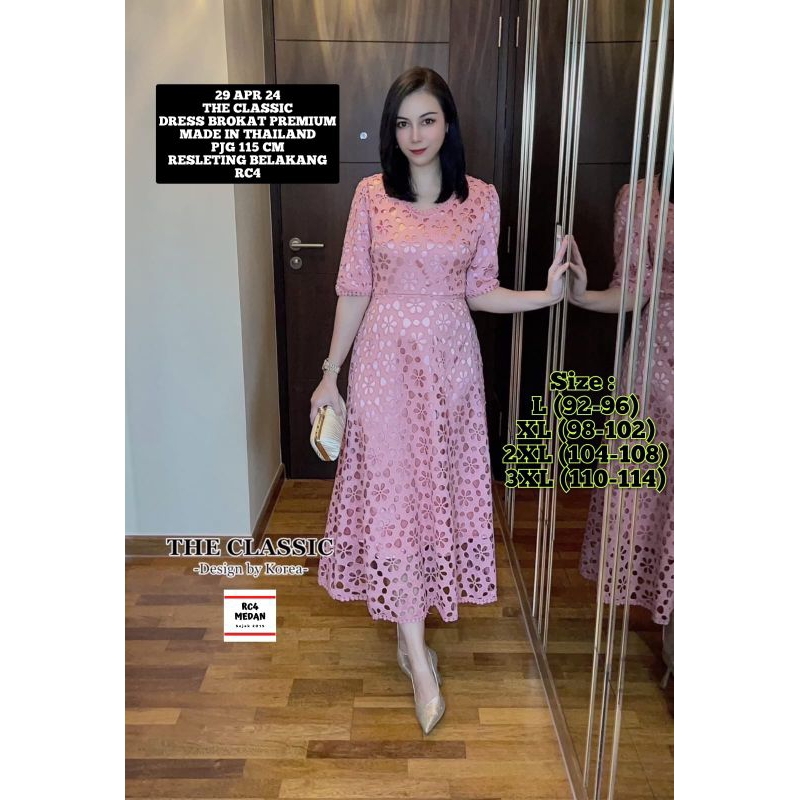 The Classic Dress Brokat Premium Thailand | Katbol Korea