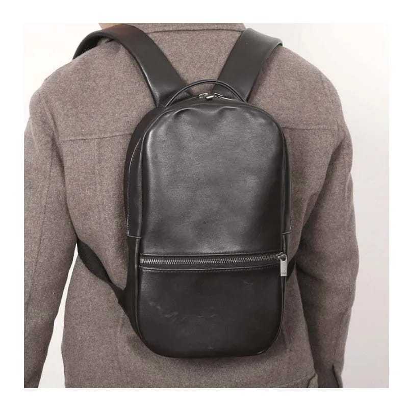 Tas punggung kulit asli fashion pria