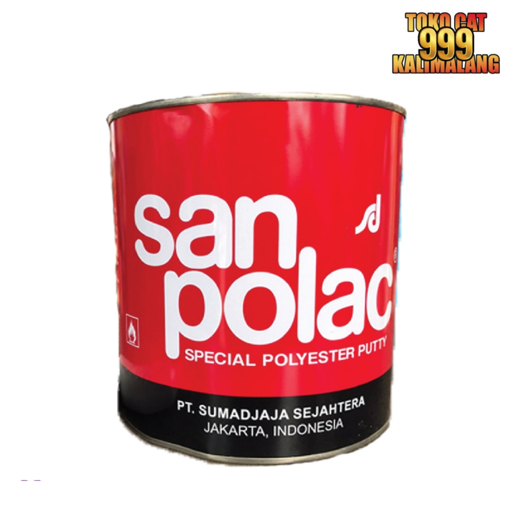 Dempul Sanpolac 4 Kg Galon / Dempul Mobil Dempul Besi + Hardener