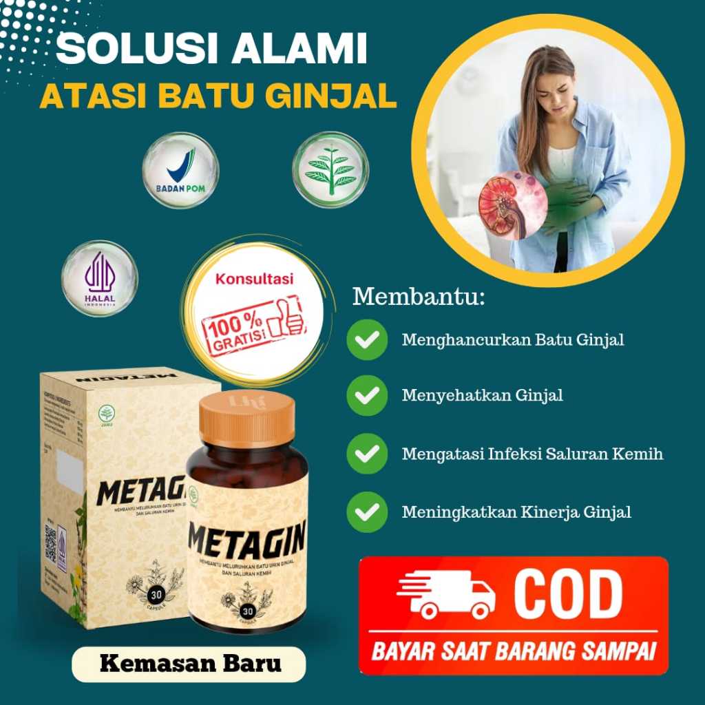METAGIN Obat Herbal Penghancur Batu Ginjal | Infeksi Saluran Kemih | Kencing Batu