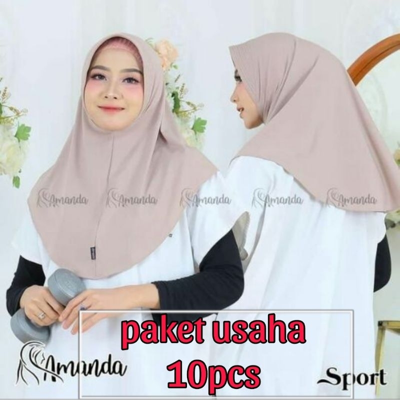 Hijab Sport Amanda paket usaha