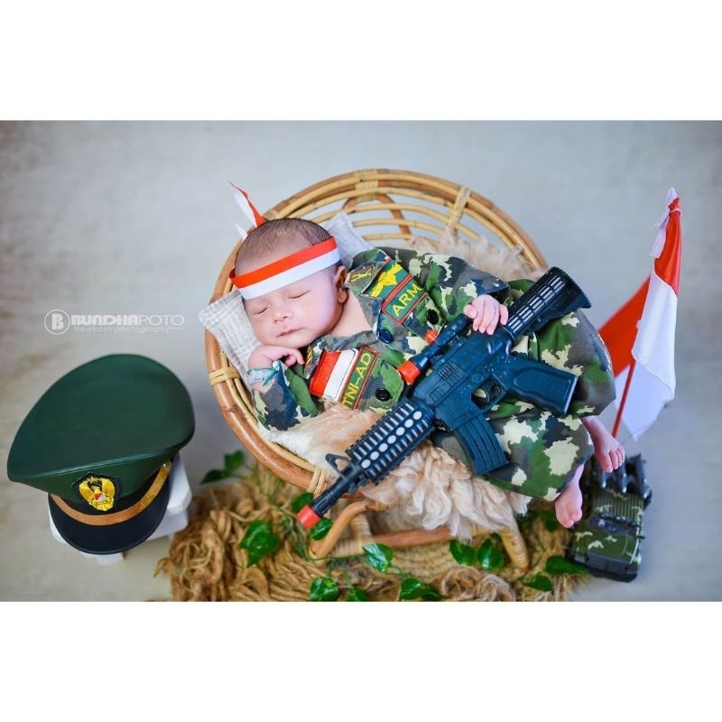 KOSTUM TENTARA/TENTARA RI/TNI/TNI AD/BAJU ANAK/PAUD/AU/BAJUNIK/AZZAFRAN