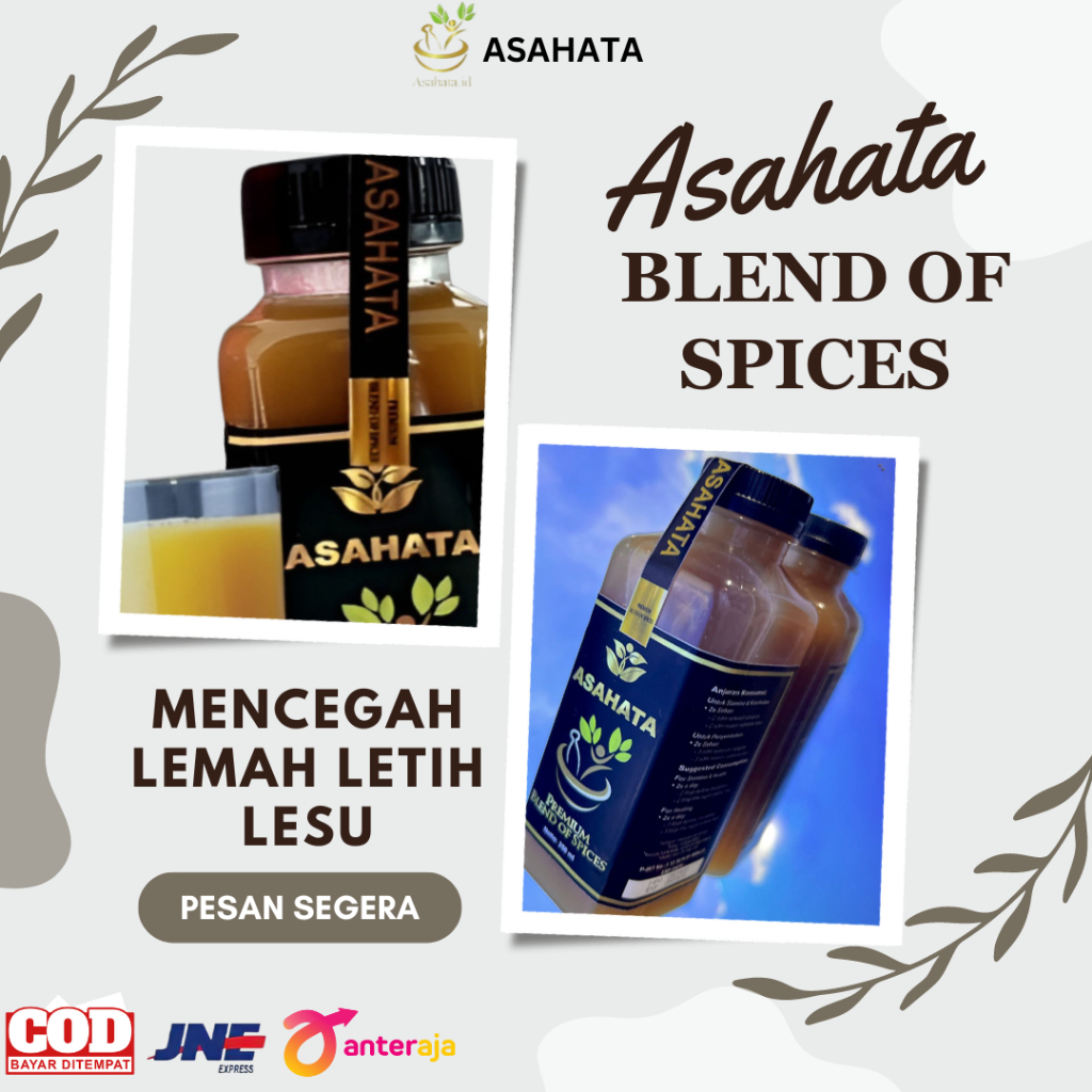 

Jus Bawang Putih Jahe Merah Lemon Cuka Apel Madu Asahata Blend Of Spices Meningkatkan Kesehatan