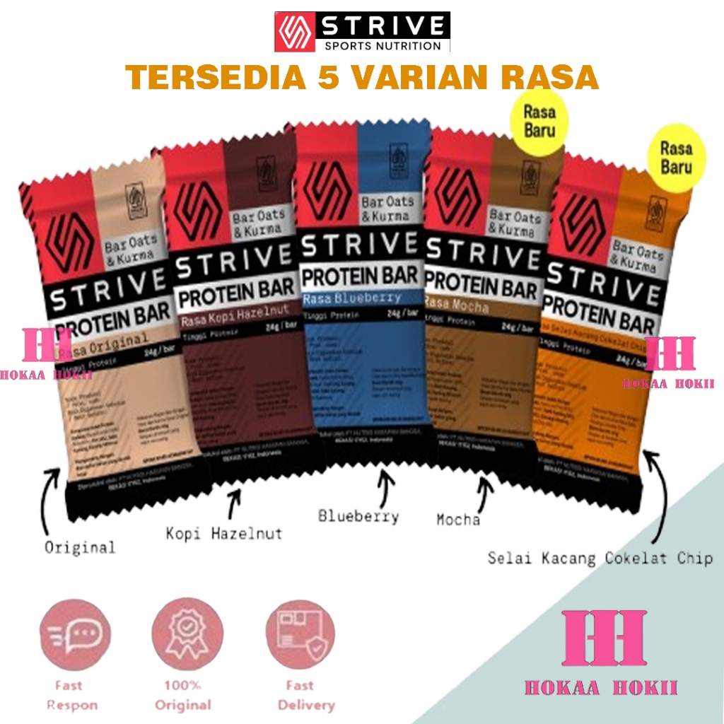 

Strive Protein Bar 60g | Protein Bar Oats