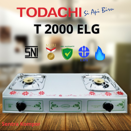 Sentra KOMPOR GAS Todachi 2 TUNGKU TODACHI T-2000 ELG ( LPG / GAS ALAM-LNG )