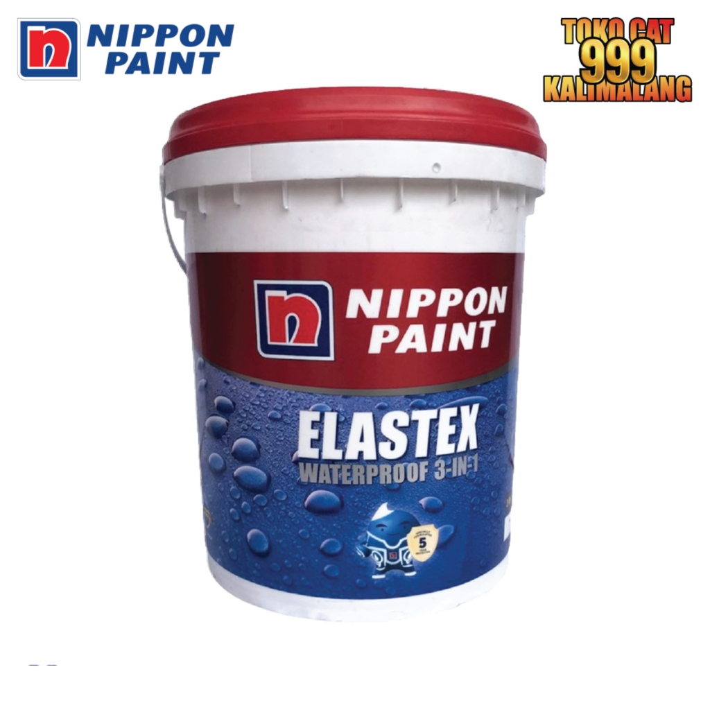 Cat Tembok Rumah Waterproof Anti Bocor Nippon Paint Elastex 3in1 /20Kg