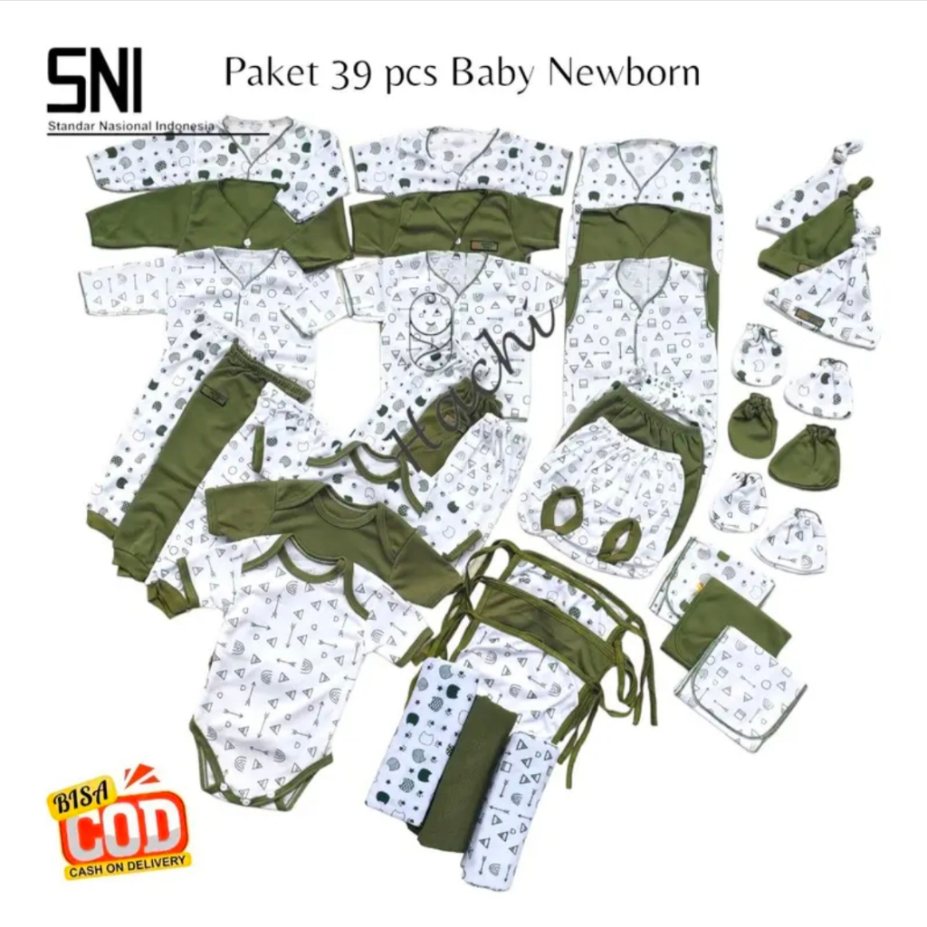 39 Pcs Paket Lahiran Lengkap Baju Bayi Celana Bayi Baru Lahir Perlengkapan Bayi Baru Lahir Newborn