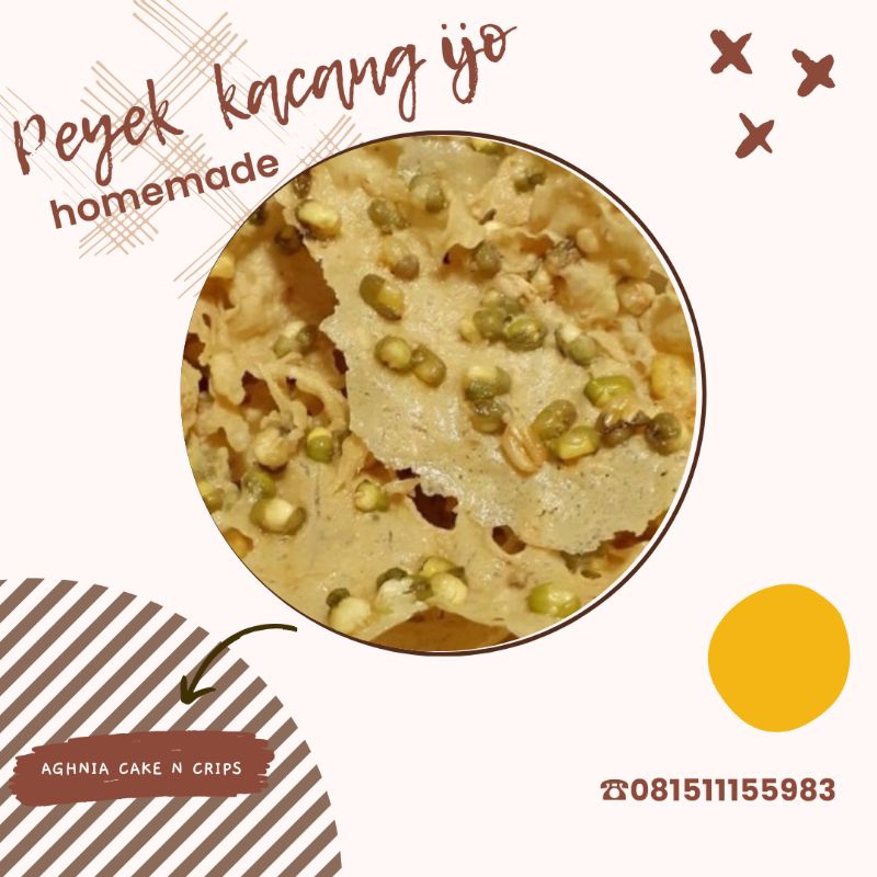 

Peyek kacang ijo toples 5L