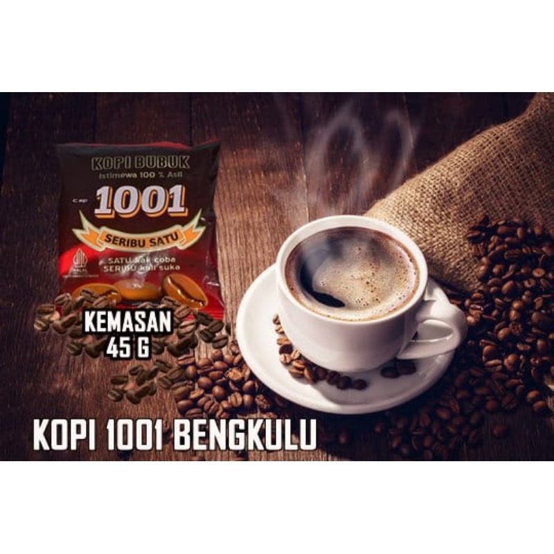 

kopi 1001 kemasan 45g (Dapat 2 bungkus)