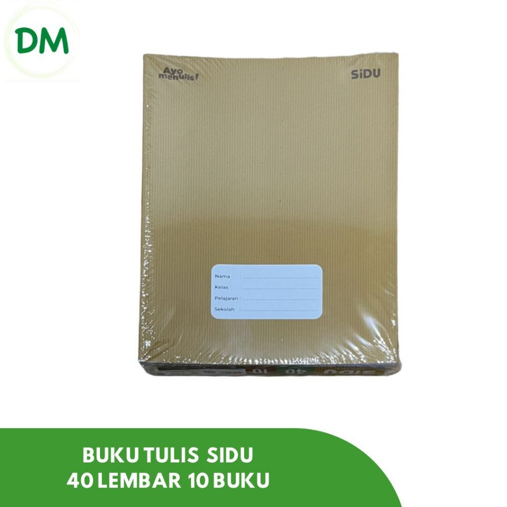 

Buku Tulis Sidu 40 lembar 10 buku
