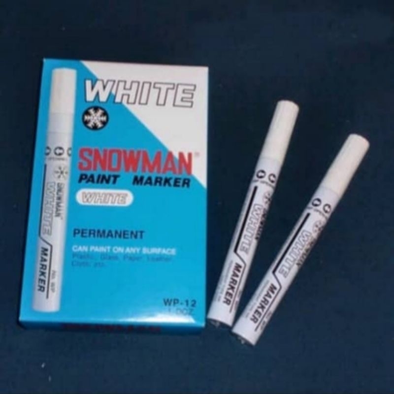 

Spidol Putih Snowman Permanent Original per pcs