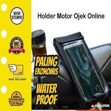 Phone Holder HP Waterproof untuk di Motor Anti Air Tas Gojek Grab Layar Sentuh Touchscreen Slim