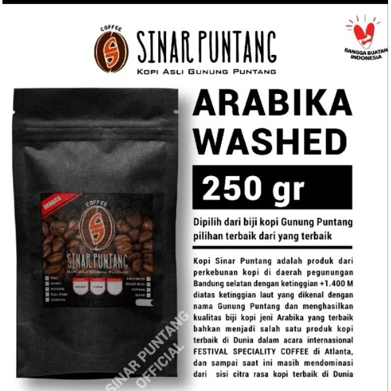 

KOPI PUNTANG (SINAR PUNTANG) ARABIKA FULL WASHED (250 gr)
