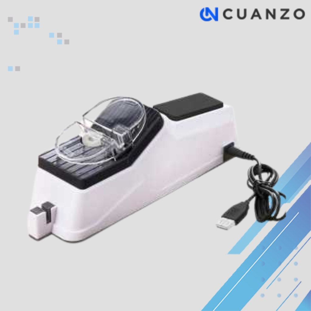 Pengasah Pisau Elektrik Knife Sharpener / Alat Pengasah Pisau Gunting Golok Stenlis Stainless Steel 