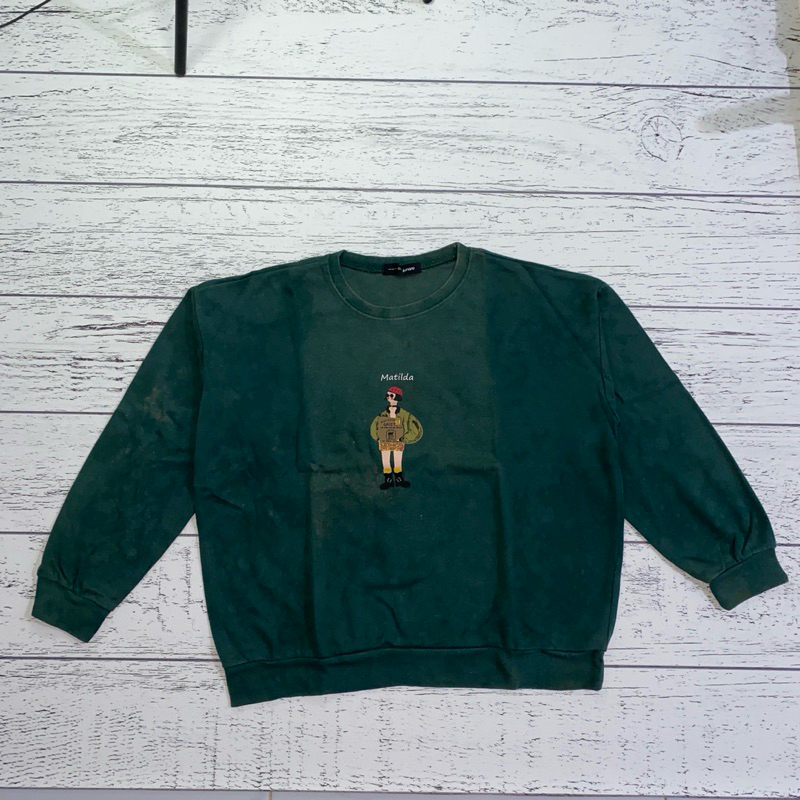 Crewneck Soyunara Hijau Tua