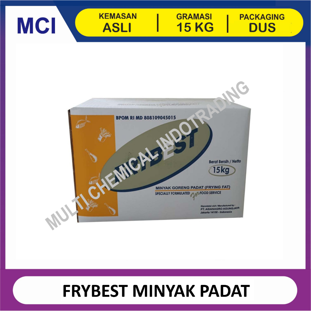 

FRYBEST MINYAK GORENG PADAT 15 KG / MINYAK BEKU / MINYAK PADAT