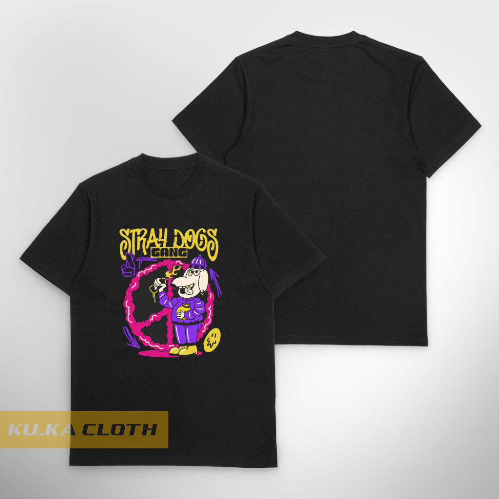 Baju Kaos Distro Pria Graffiti cartoon