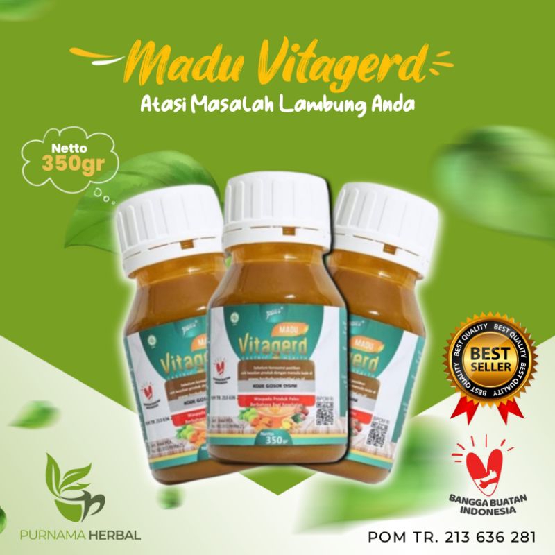 

Madu Vitagerd - Mengatasi Asam Lambung Tinggi 350gr | BPOM & Halal MUI
