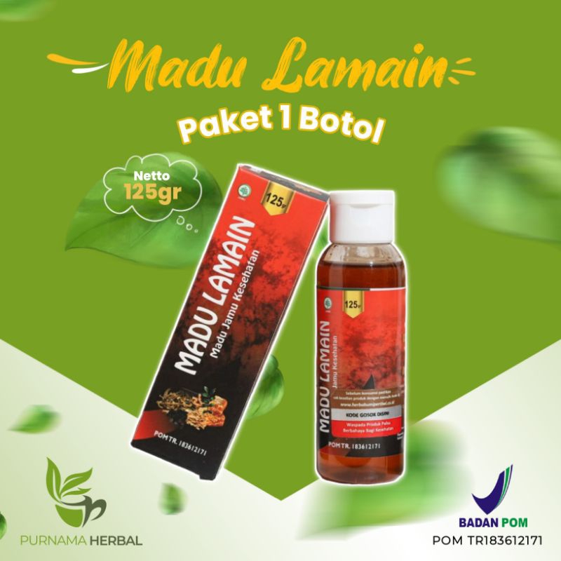 

Madu Lamain - Mengatasi Lemah Syahwat 125gr | aman BPOM & Halal MUI