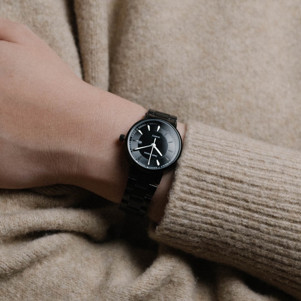 Jam Tangan Rantai Wanita Jean Alexis ALVA LHT JA115 - Prestige Edition - Black Dial (30mm)