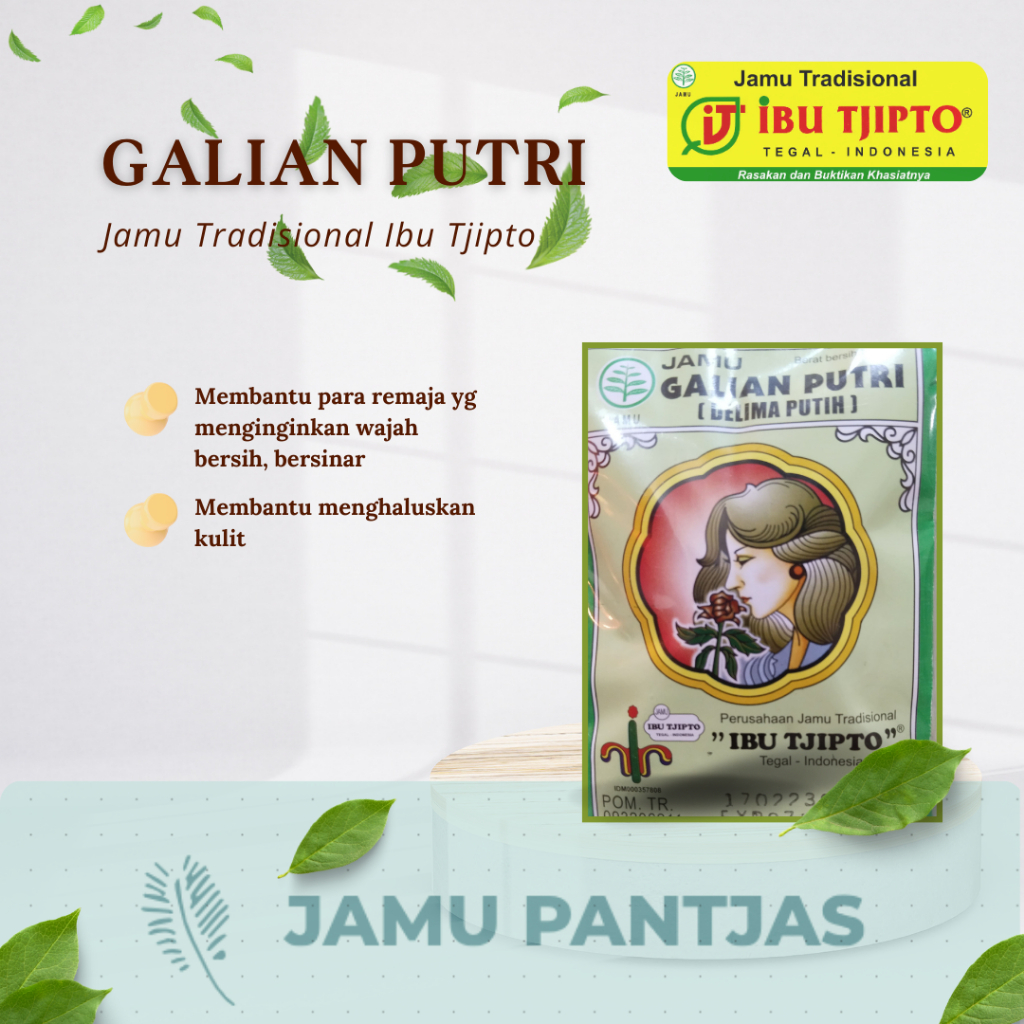 

JAMU GALIAN PUTRI ~ IBU TJIPTO ISI 10 SACHET