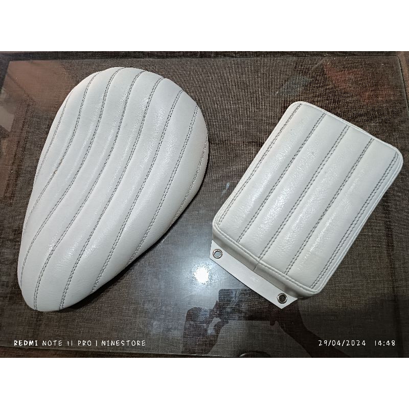 jok double seat chopper,jok depan belakang chopper custom bisa request warna