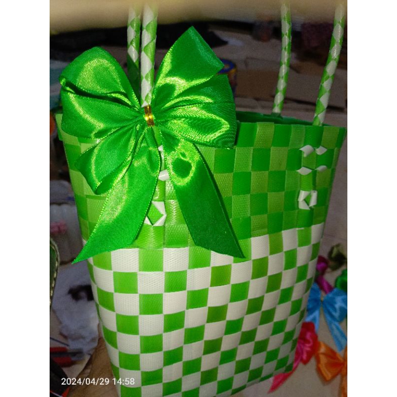 Tas Anyaman Pita Cantik / Tas Hampers