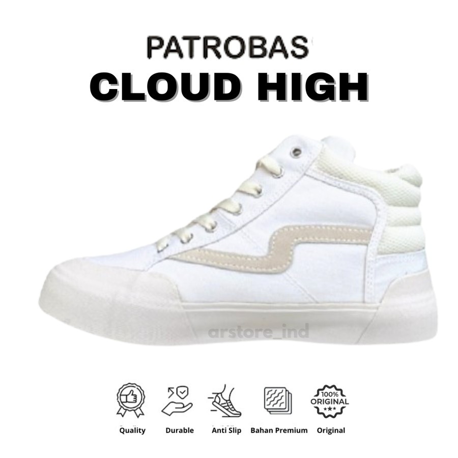 Sepatu Sneakers Patrobas Cloud High Off White