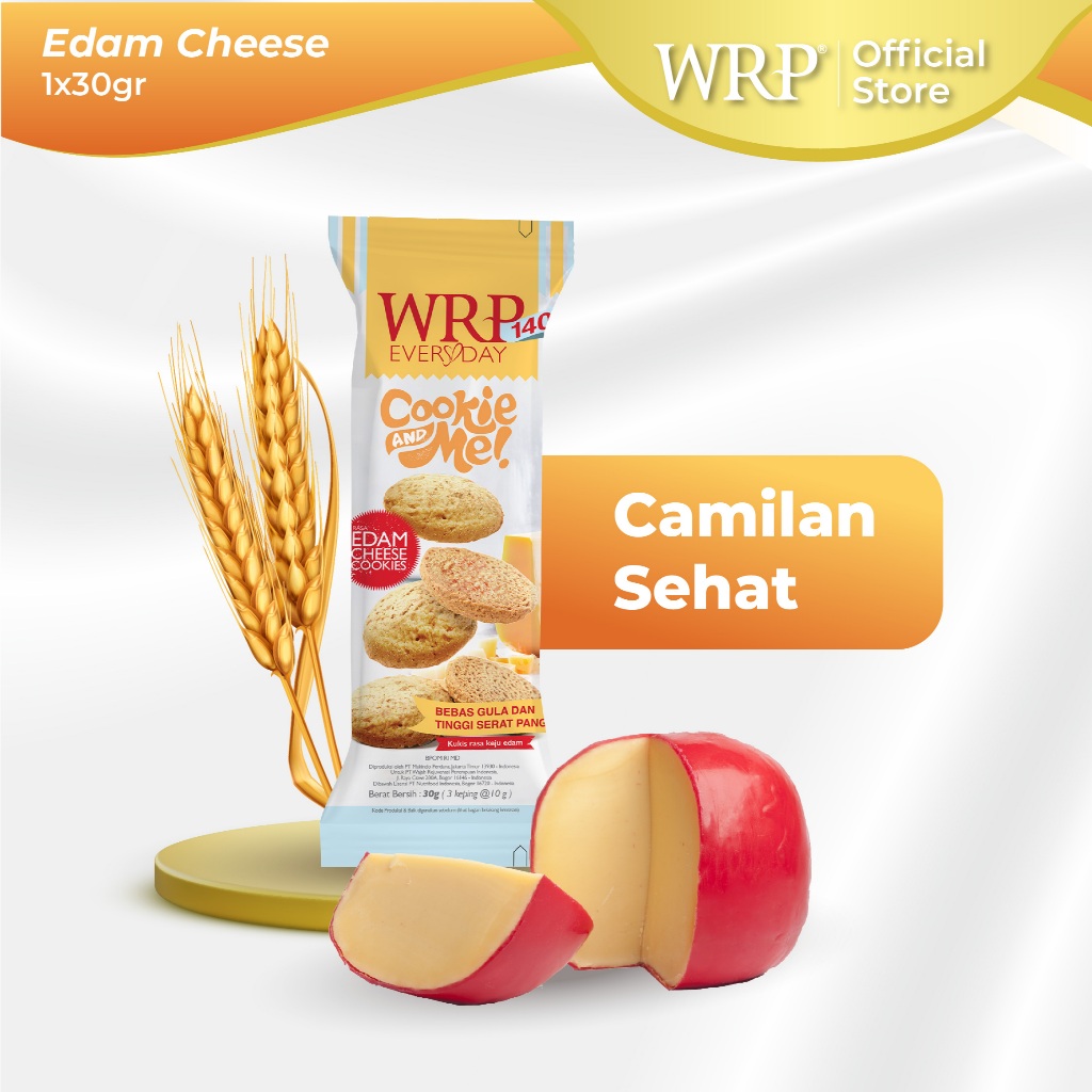 

WRP Edam Cheese Cookies 30g - Camilan Diet (Flash Sale)