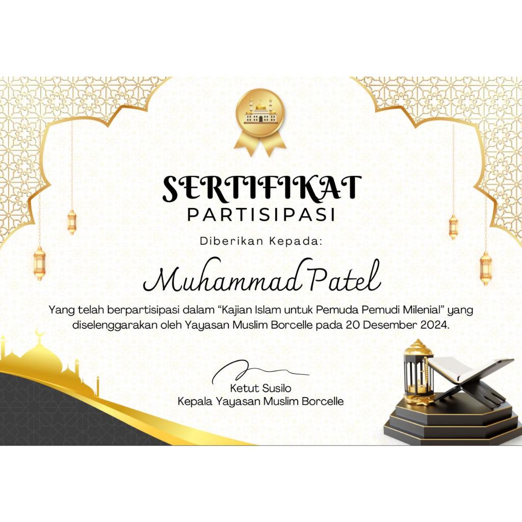 Jasa Desain Sertifikat Murah