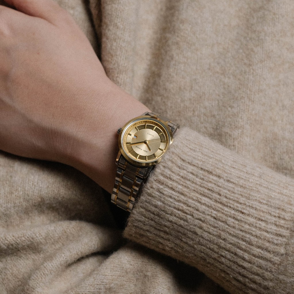 Jam Tangan Rantai Wanita Jean Alexis RANGUALD LKT - Prestige Edition JA106 - Gold Dial (33mm)