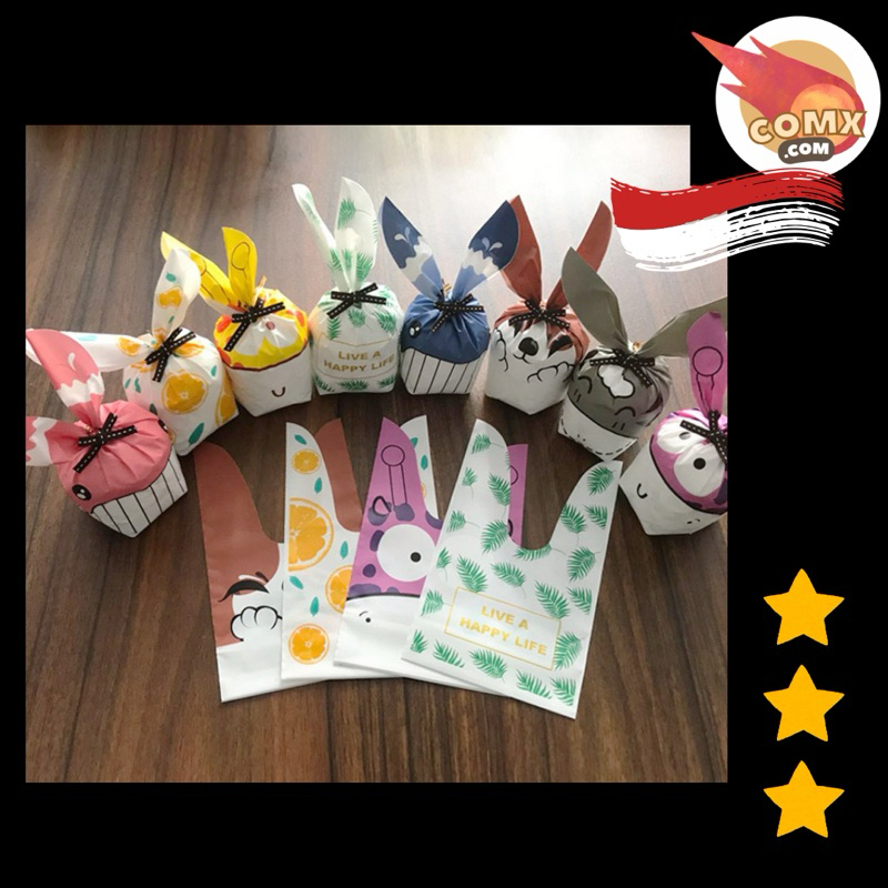 

COMX 10pcs plastik souvernir ultah 13.5x22cm/ goddie bag Small bisa untuk snack/ 10pcs Plastik Ikat Snack/ Bingkisan Ukuran Kecil