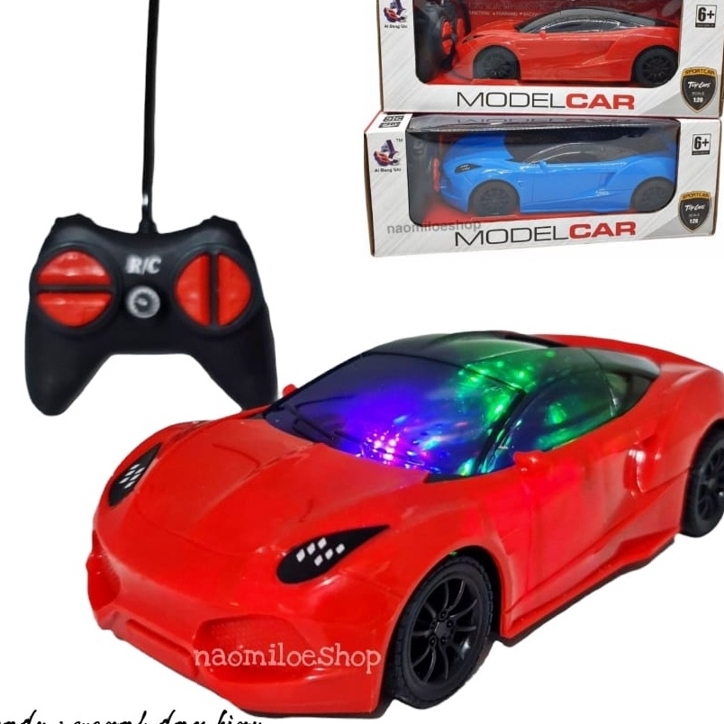 mainan mobil lampu Mclaren mobil remote control mobil remot kontrol sedan RC bugatti ferrari disco A