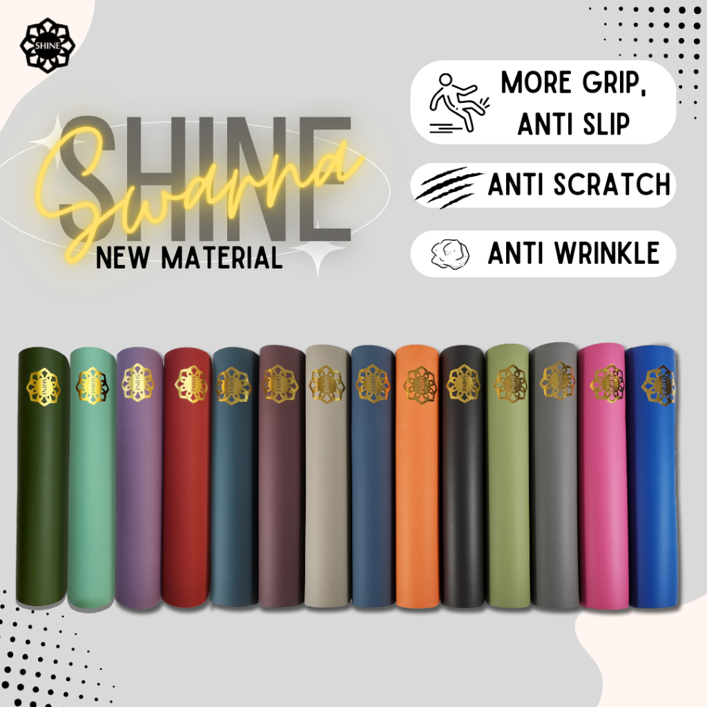 Matras Yoga SHINE SWARNA Matte 5mm PASTI Antislip