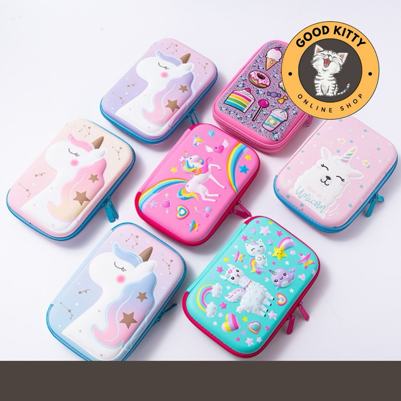 

Kotak Pensil Anak Tempat pensil 3D Timbul Hardcase astronot unicorn import kado ultah anak perempuan